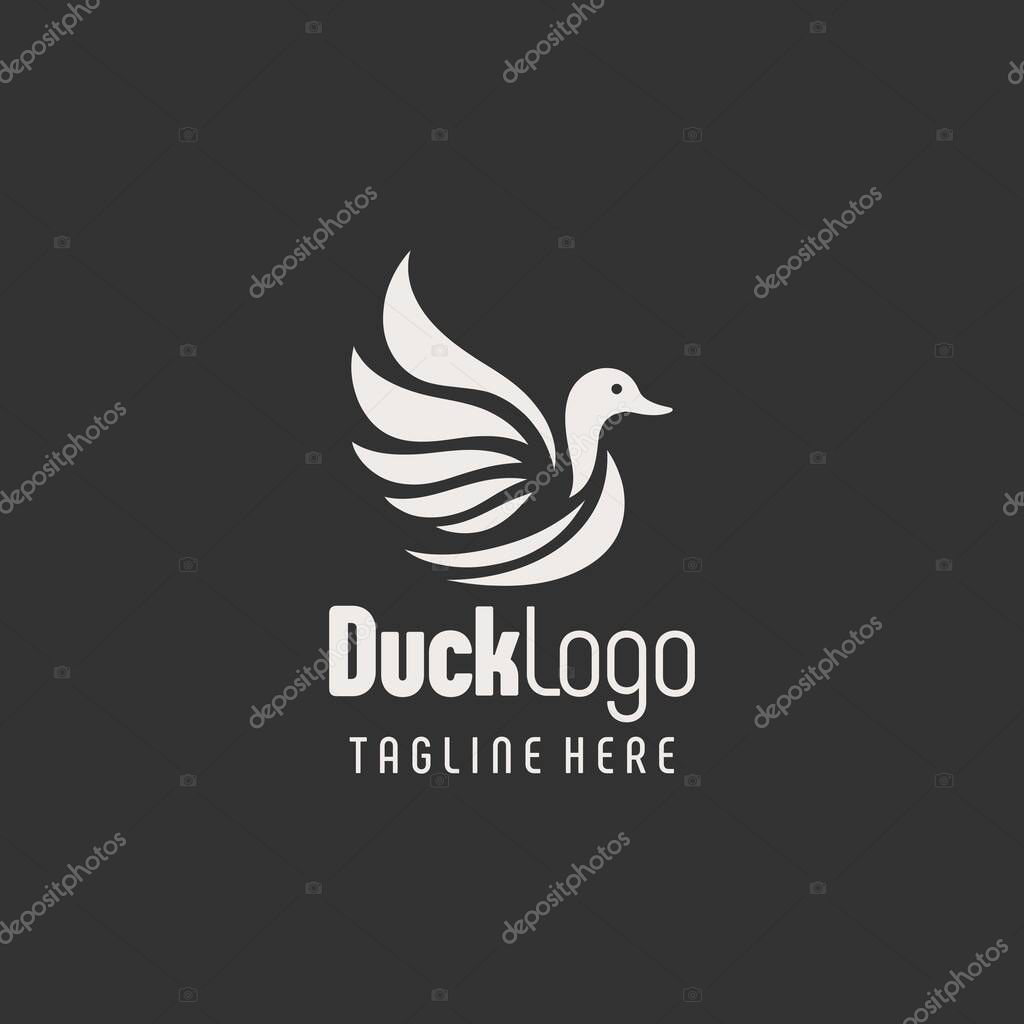 Elegant Farm Duck Logo Design