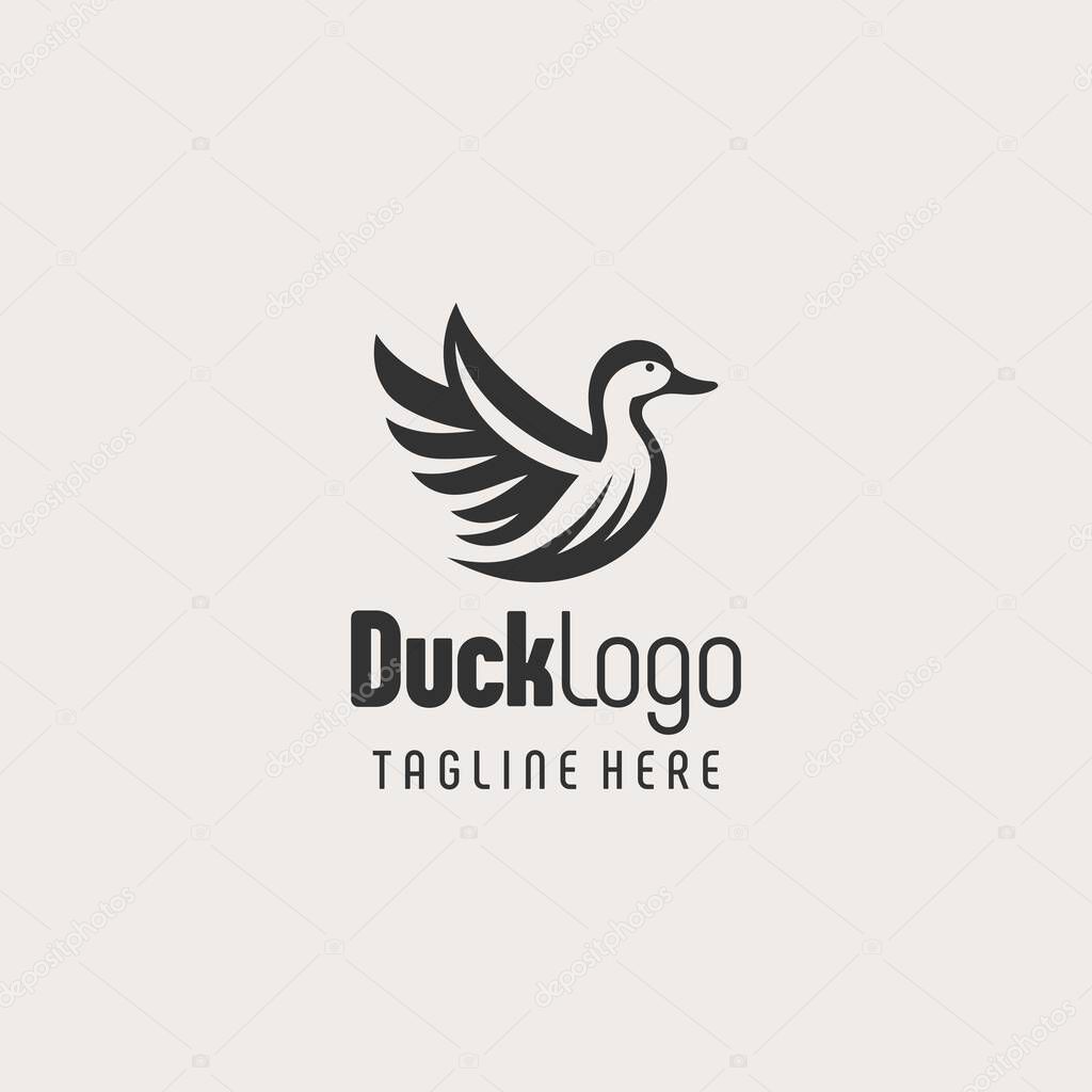Iconic Duck Mark Logo Design