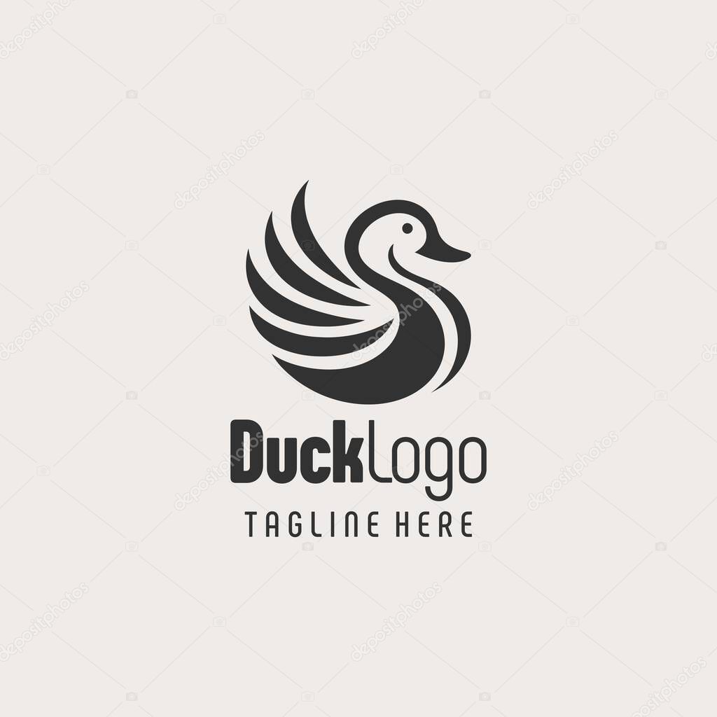 Creative Duck Branding Logo Symbol