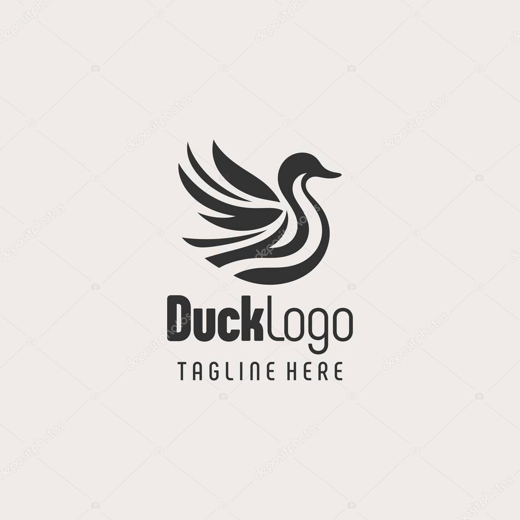 Iconic Black White Duck Branding