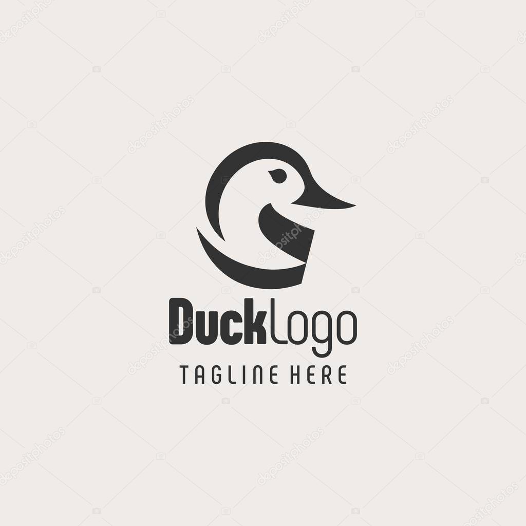 Modern Duck Branding Logo Icon