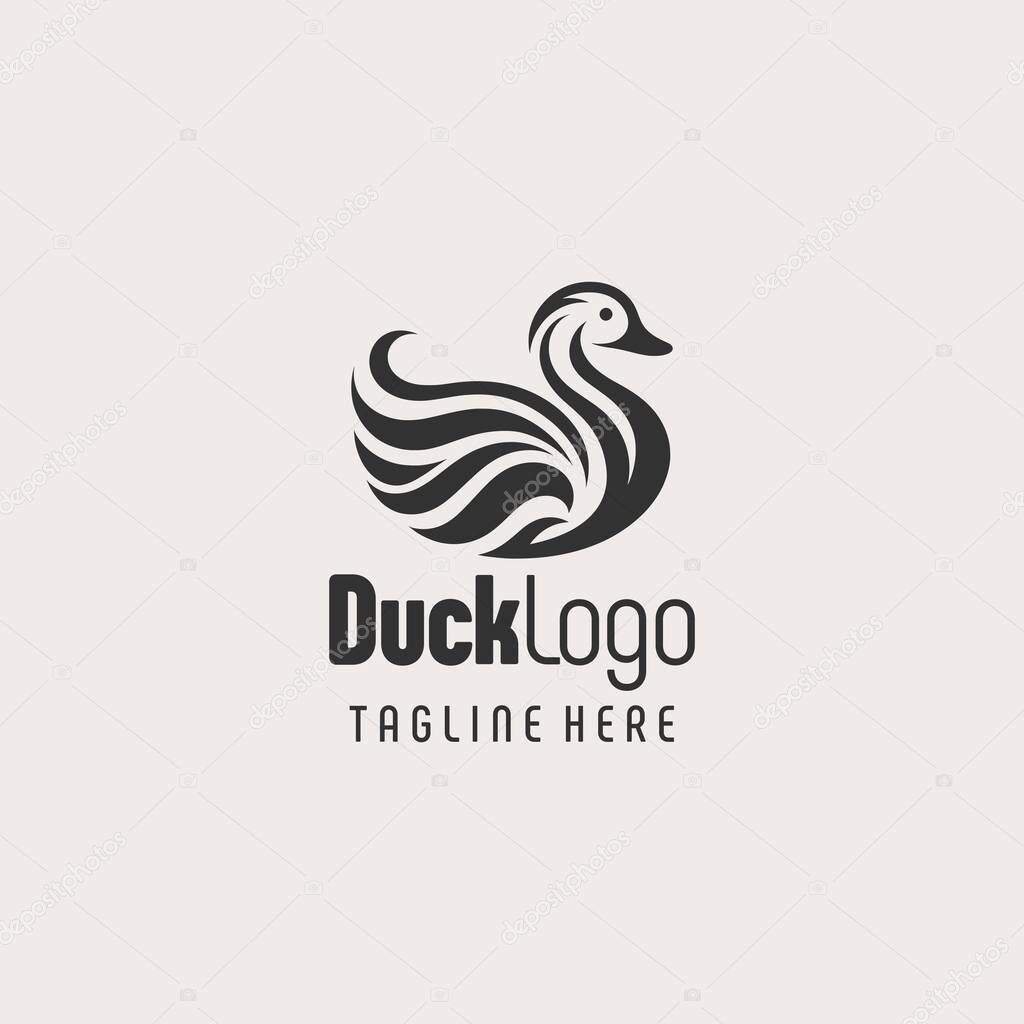 Contemporary Duck Branding Logo Design