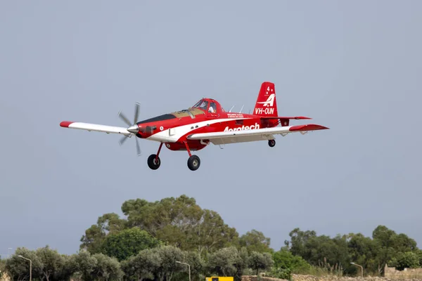 Luqa Malta Setembro 2023 Aerotech Australasia Air Tractor 802A Reg — Fotografia de Stock