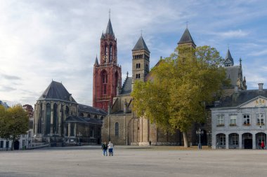 Maastricht, Hollanda - 25 Ekim 2024: Maastricht Meydanı.