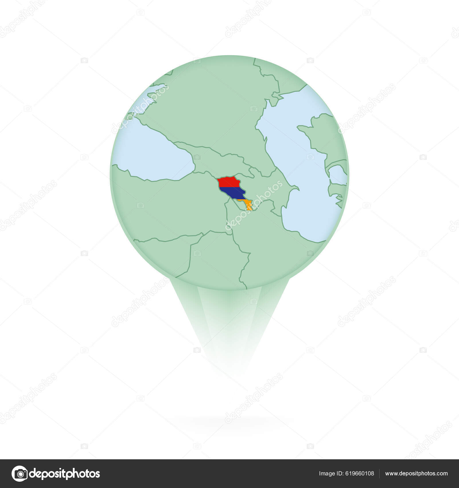 Armenia Vector Map Vector Illustration With National Flag High-Res Vector  Graphic - Getty Images