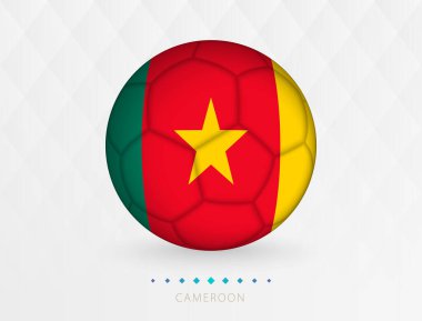Kamerun bayraklı futbol topu, Kamerun milli takımının bayraklı futbol topu..