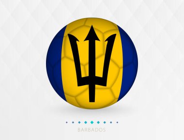Barbados bayrak desenli futbol, Barbados milli takımının bayraklı futbol topu.
