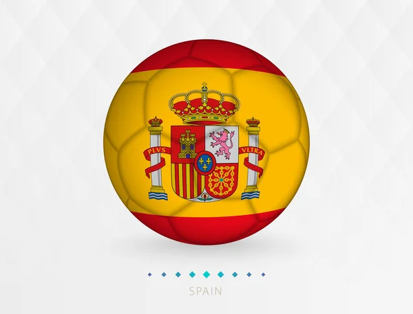 Bola Futebol Com Padrão Bandeira Espanha Bola Futebol Com Bandeira —  Vetores de Stock