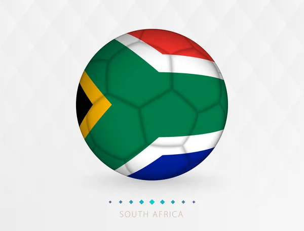 Football Ball South Africa Flag Pattern Soccer Ball Flag South — Stock Vector