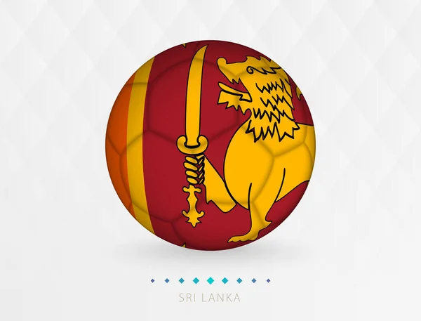 有斯里兰卡国旗图案的足球 有斯里兰卡国旗图案的足球 — 图库矢量图片