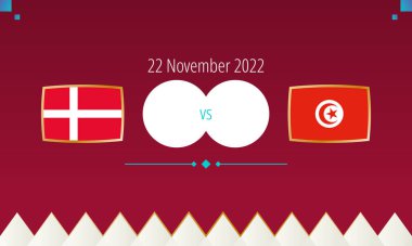 Danimarka Tunus futbol maçına karşı, uluslararası futbol müsabakası 2022.