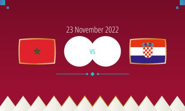 Fas Hırvatistan 'a karşı futbol maçı, uluslararası futbol yarışması 2022.