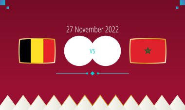 Belçika Fas futbol maçına karşı, uluslararası futbol yarışması 2022.