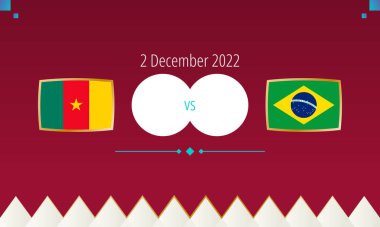 Kamerun Brezilya futbol maçına karşı, uluslararası futbol yarışması 2022.