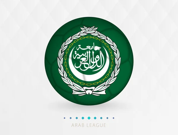 Футбольный Мяч Флагом Лиги Арабских Государств Футбольный Мяч Флагом Национальной — стоковый вектор