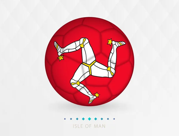 有马恩岛国旗图案的足球 有马恩岛国旗图案的足球 — 图库矢量图片