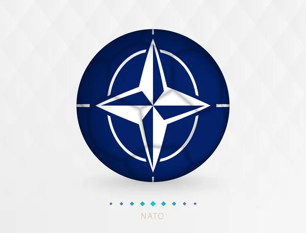 Μπάλα Ποδοσφαίρου Μοτίβο Σημαία Nato Μπάλα Ποδοσφαίρου Σημαία Της Εθνικής — Διανυσματικό Αρχείο