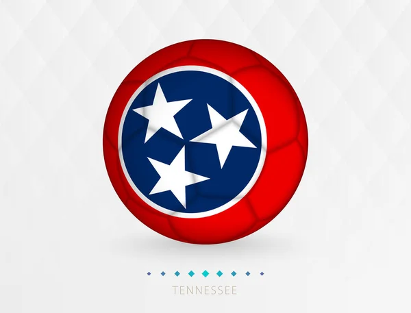 Voetbal Met Tennessee Vlag Patroon Voetbal Met Vlag Van Tennessee — Stockvector