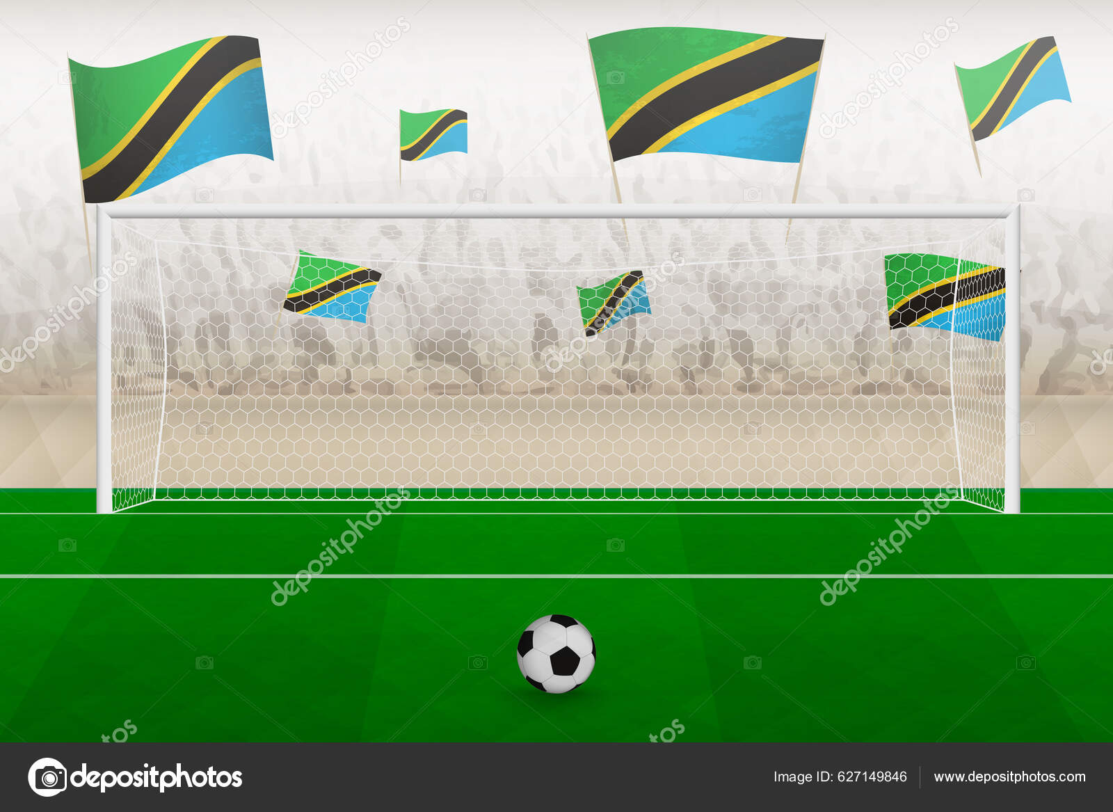 Calcio della tanzania Immagini Vettoriali Stock | Depositphotos