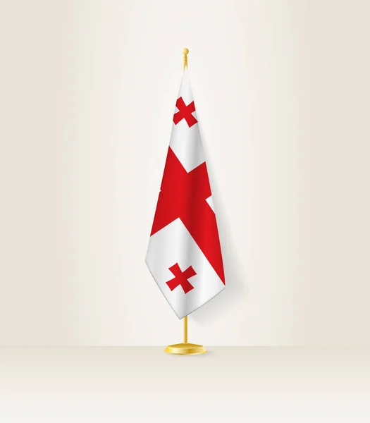 Bandera Georgia Puesto Bandera — Archivo Imágenes Vectoriales