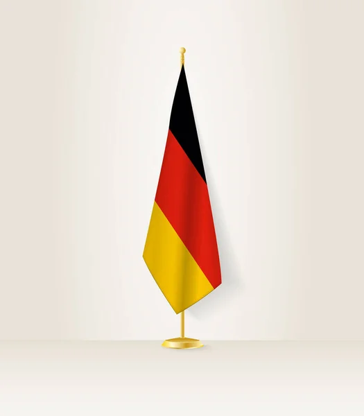 Bandera Alemania Puesto Bandera — Vector de stock