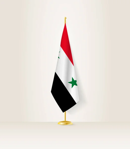 Bandera Siria Puesto Bandera — Archivo Imágenes Vectoriales