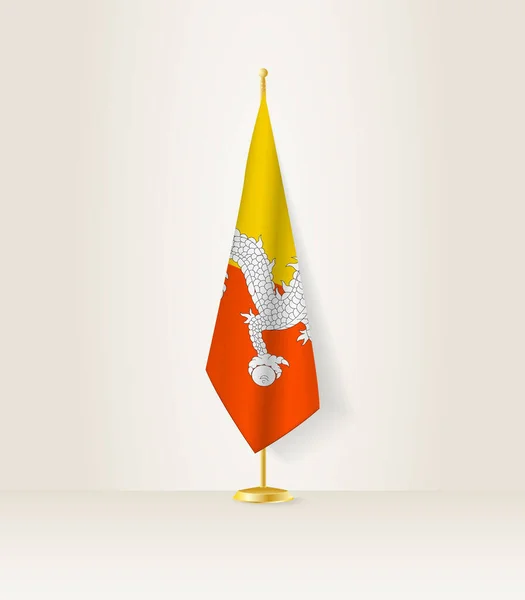 Σημαία Μπουτάν Βάση Σημαίας — Διανυσματικό Αρχείο