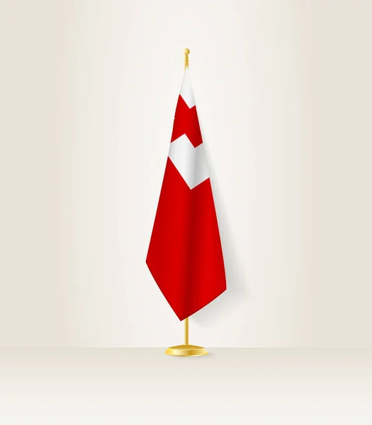 Bandera Tonga Puesto Bandera — Archivo Imágenes Vectoriales