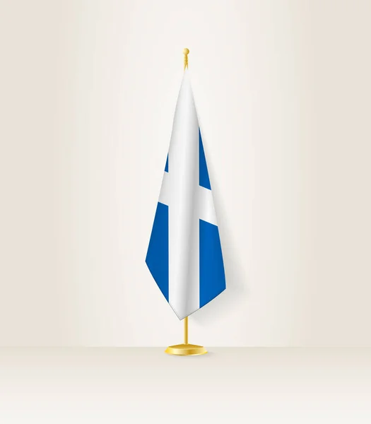 Bandeira Escócia Suporte Bandeira —  Vetores de Stock