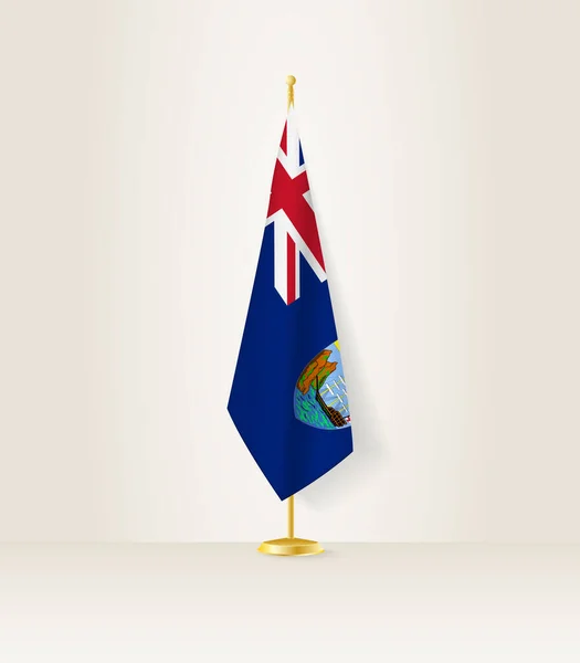 Saint Helena Flag Flag Stand — Stock Vector