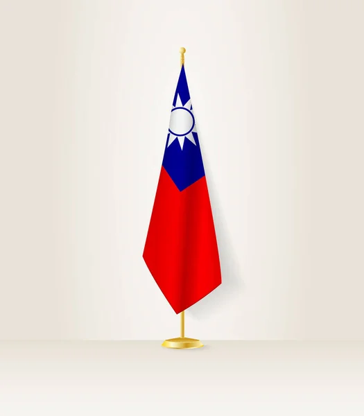 Σημαία Ταϊβάν Βάση Σημαίας — Διανυσματικό Αρχείο