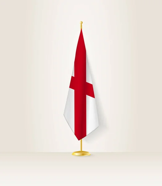 Bandiera Alabama Supporto Bandiera — Vettoriale Stock