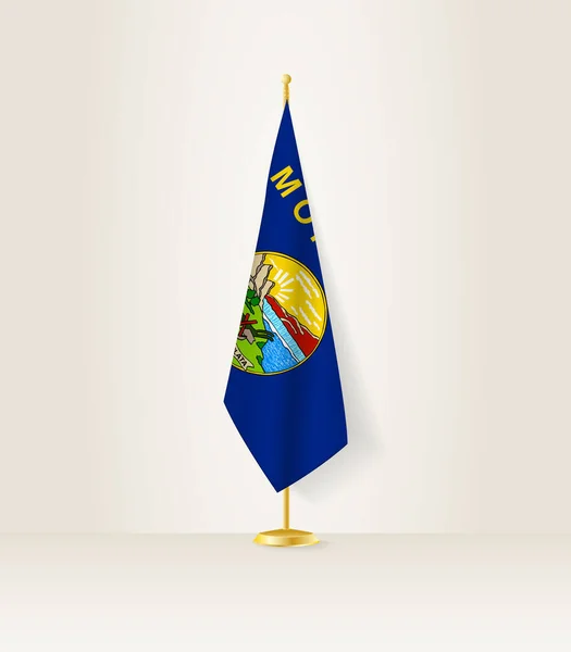 Bandiera Montana Supporto Bandiera — Vettoriale Stock