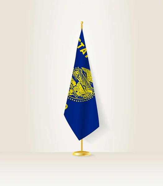 Флаг Орегона Стенде Флагом — стоковый вектор