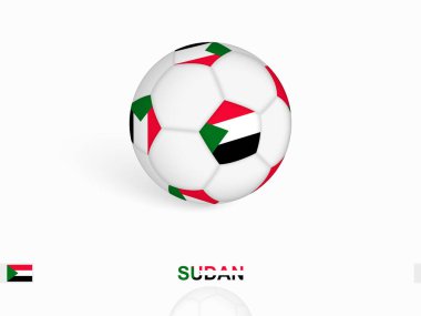 Sudan bayraklı futbol topu, futbol ekipmanları..