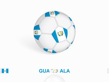 Guatemala bayraklı futbol topu, futbol ekipmanları.