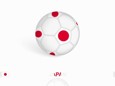 Japon bayraklı futbol topu, futbol ekipmanları..