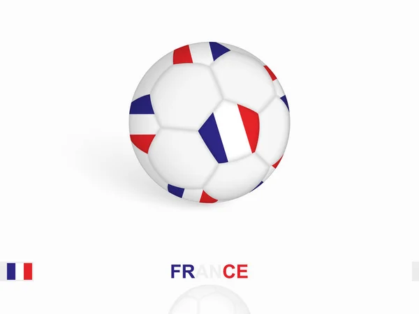 Ballon Football Avec Drapeau Français Équipement Sportif Football — Image vectorielle