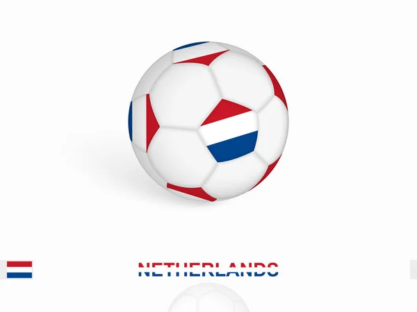 Ballon Football Avec Drapeau Des Pays Bas Équipement Sportif Football — Image vectorielle