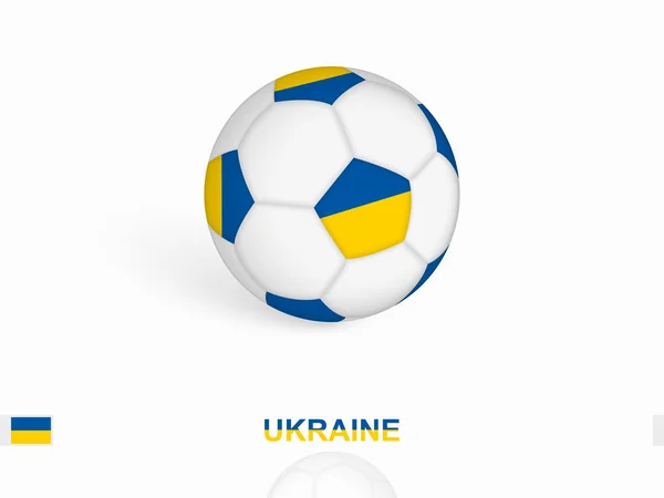 Pallone Calcio Con Bandiera Ucraina Attrezzature Sportive Calcio — Vettoriale Stock