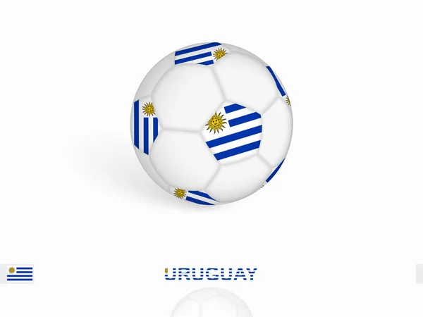 Voetbal Met Uruguay Vlag Voetbaluitrusting — Stockvector