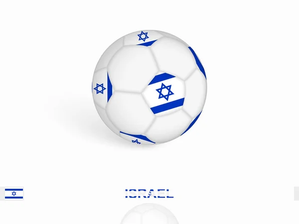 Voetbal Met Israëlische Vlag Voetbaluitrusting — Stockvector