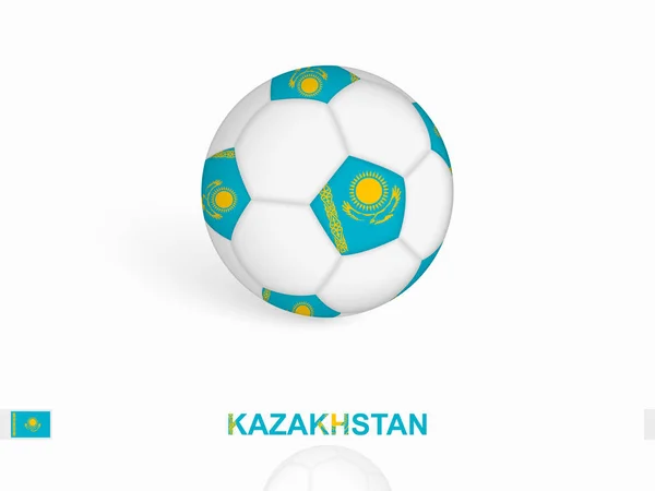 Soccer Ball Kazakhstan Flag Football Sport Equipment — Stock Vector
