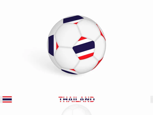 Ballon Football Avec Drapeau Thaïlandais Équipement Sportif Football — Image vectorielle