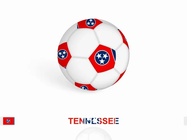 Voetbal Met Tennessee Vlag Voetbal Sportuitrusting — Stockvector