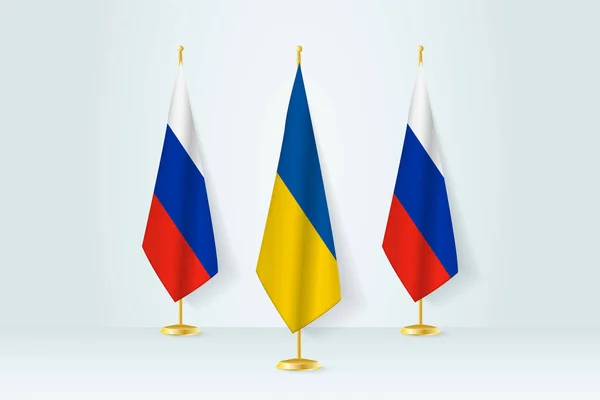 Meeting Concept Ukraine Russia — Stock Vector