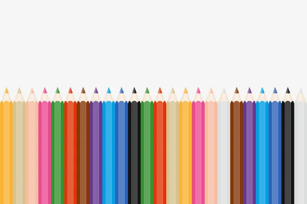 Векторный Карандаш Радужных Цветах Цветные Карандаши Различных Цветов Векторное Множество — стоковый вектор