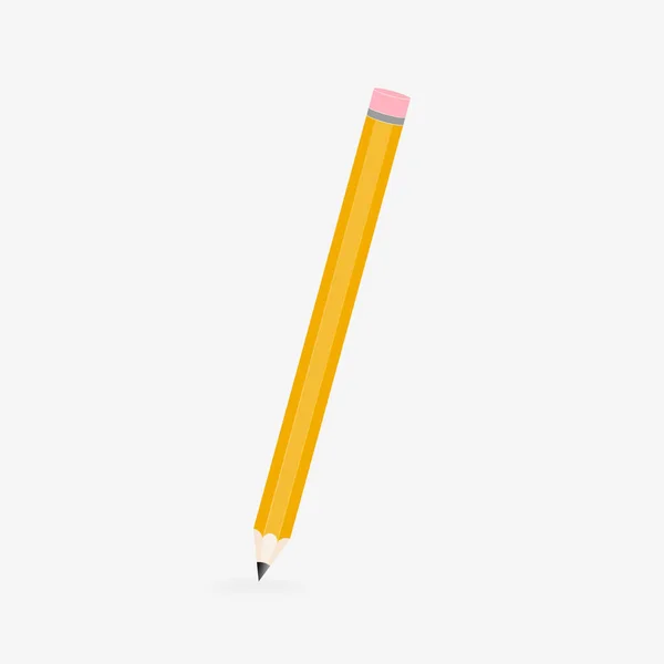 Flache Abbildung Des Bleistift Symbols Für Ihren Entwurf Vektor Bleistift — Stockvektor