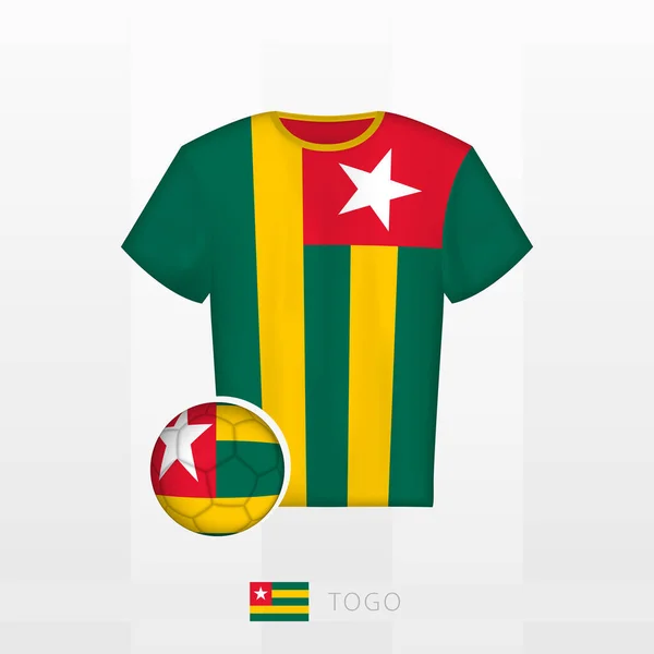 Uniforme Futebol Seleção Congo Com Bola Futebol Com Bandeira
