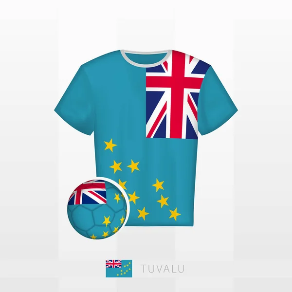 Tuvalu의 깃발을 Tuvalu의 저지와 깃발을 — 스톡 벡터